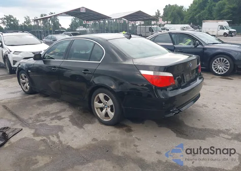 2007 BMW 530I z USA, uszkodzony, nr VIN WBANE73557CM45539